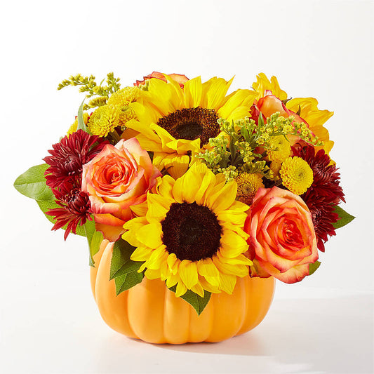 Golden Gourd Pumpkin Bouquet –  Blessing Blossom Designs Llc, Charlotte NC