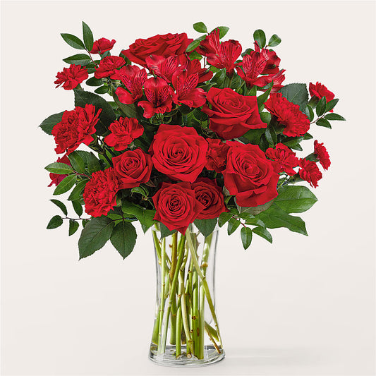 Brilliant Ruby Bouquet –  Blessing Blossom Designs Llc, Charlotte NC