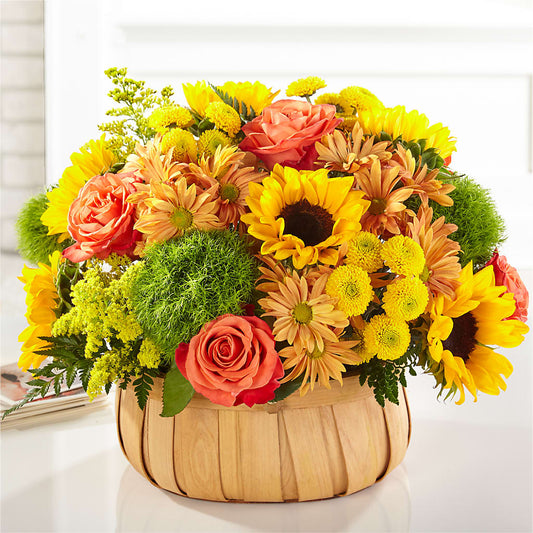 Harvest Sunflower Basket –  Blessing Blossom Designs Llc, Charlotte NC