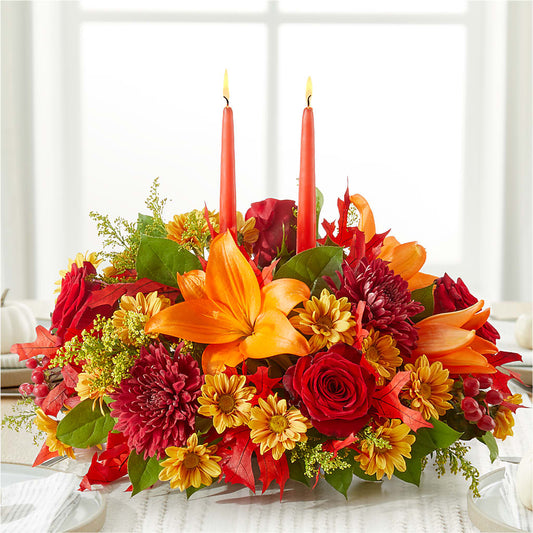 Autumn's Embrace Centerpiece –  Blessing Blossom Designs Llc, Charlotte NC